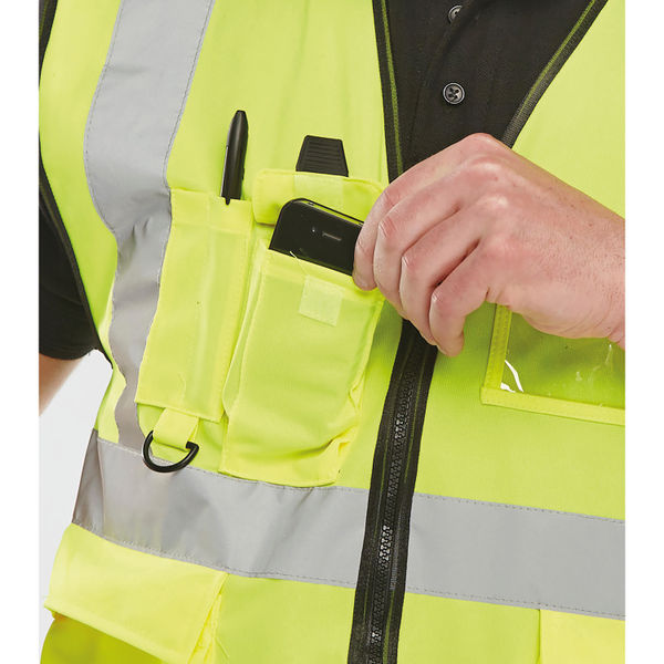 Beeswift Executive High Visibility Waistcoat Saturn Yellow L WCENGEXECL