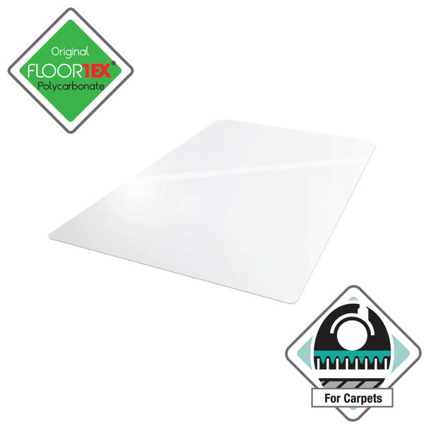 Floortex Polycarbonate Carpet Chair Mat 1500x1200x2.3mm 1115223ER