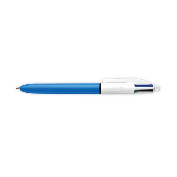 Bic 4 Colours Retractable Ballpoint Pen Black/Blue/Red/Green (Pack of 10) 8032232