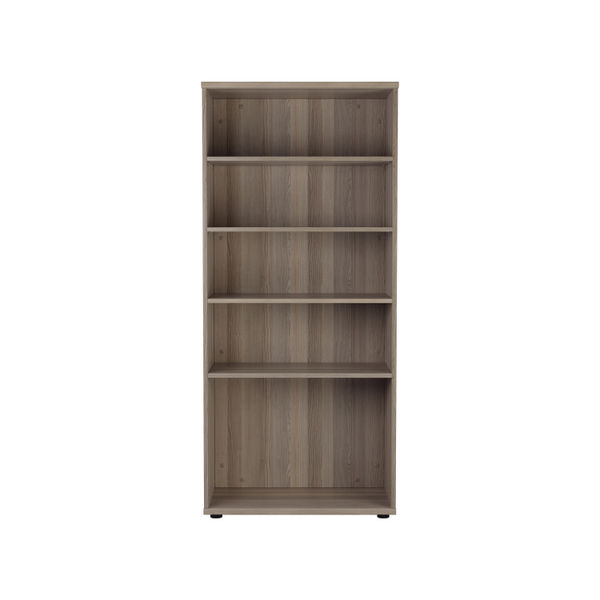 Jemini Wooden Bookcase 800x450x1800mm Grey Oak KF810995