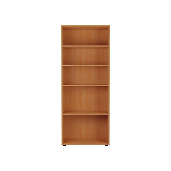 Jemini Wooden Bookcase 800x450x2000mm Beech KF811039