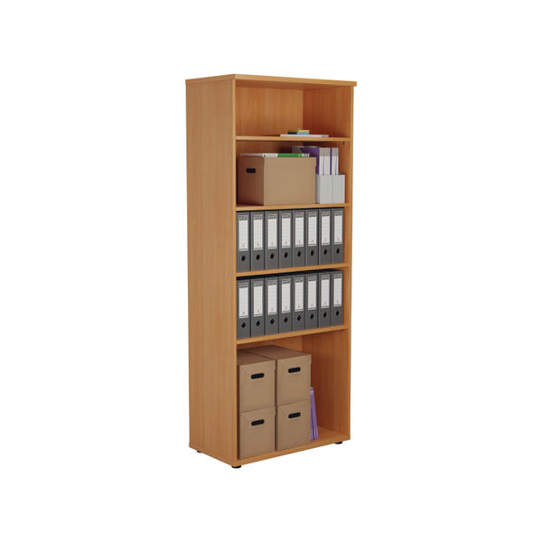 Jemini Wooden Bookcase 800x450x2000mm Beech KF811039