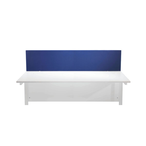 Jemini Straight Desk Mounted Screen 1800x25x400mm Blue KF78982