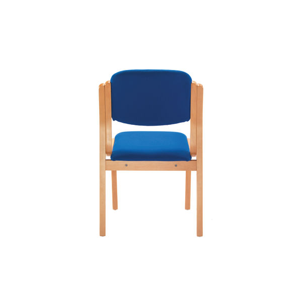 Jemini Wood Frame Side Chair No Arms 640x640x845mm Blue KF03512