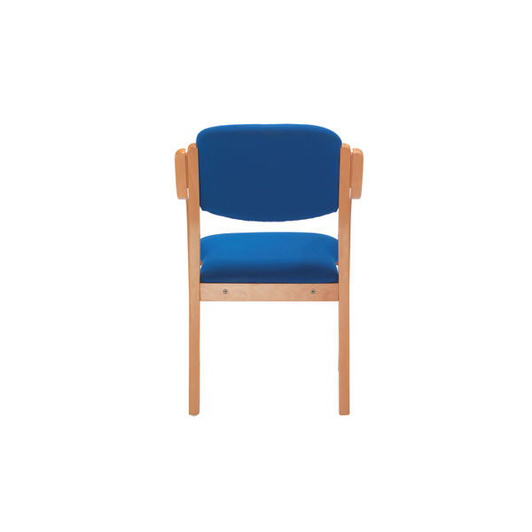 Jemini Blue Wood Frame Side Chair with Arms