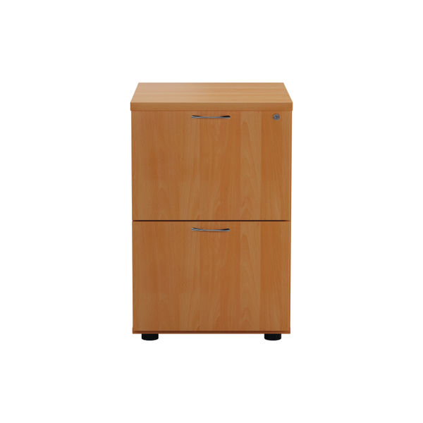 Jemini 2 Drawer Filing Cabinet 464x600x710mm Beech KF79455