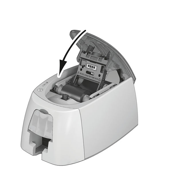 Durable DURACARD ID 300 ID Name Badge Card Printer with Ribbon and 100 Cards 891065