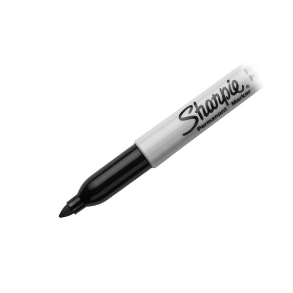 Sharpie Fine Bullet Tip Black Permanent Marker Pens, Pack of 12 - S0192654