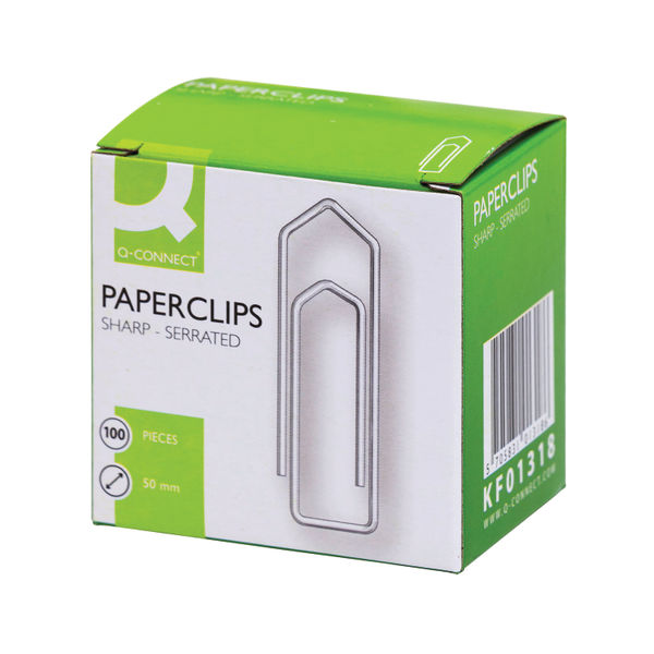 Q-Connect Paperclips Giant No Tear 50mm (Pack of 1000) KF01318Q