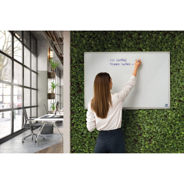 Bi-Office Earth-It Non-Magnetic Melamine Drywipe Board 1800x1200mm Aluminium Frame MA2700790