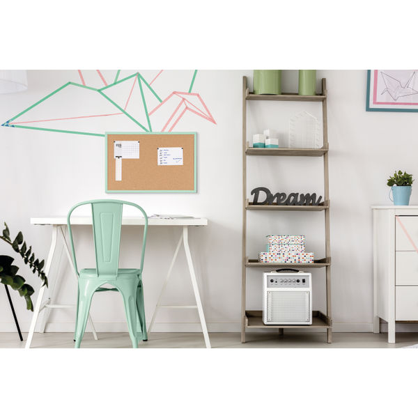 Bi-Office Pastel Cork Noticeboard Green Frame 600x400mm MC030011971