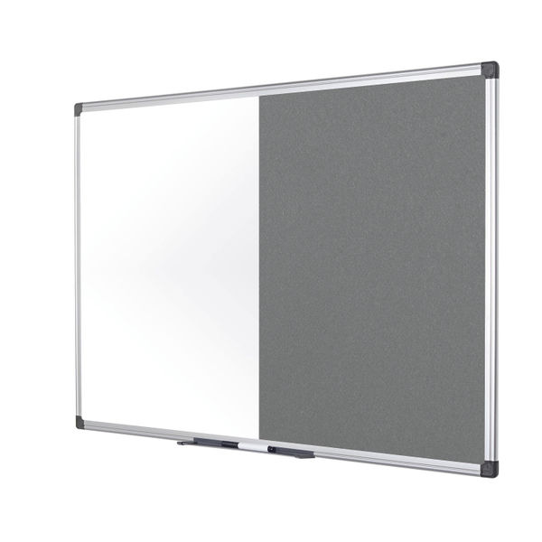 Bi-Office Maya Combination Board Grey Felt/Drywipe Surface 120x90cm XA0520170