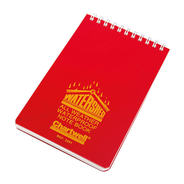 Exacompta Ruled Watershed Waterproof Book 101x156mm Red 2291