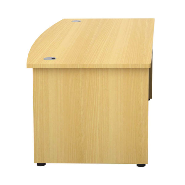 Avior Bow Fronted Executive Desk 2000x900x750mm Nova Oak KF821588