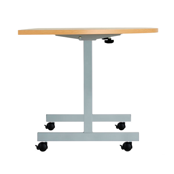 Jemini D-End Tilt Table 1400x800x720mm Beech/Silver KF822417