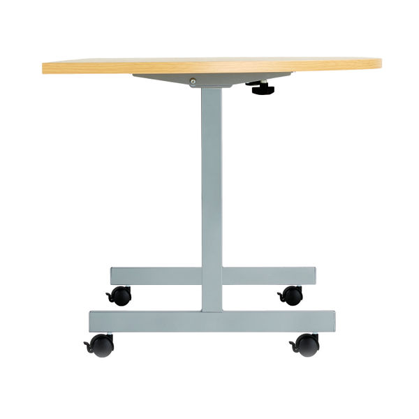 Jemini D-End Tilt Table 1400x700x720mm Nova Oak/Silver KF822455