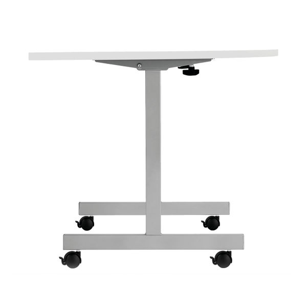 Jemini D-End Tilt Table 1400x700x720mm White/Silver KF822462