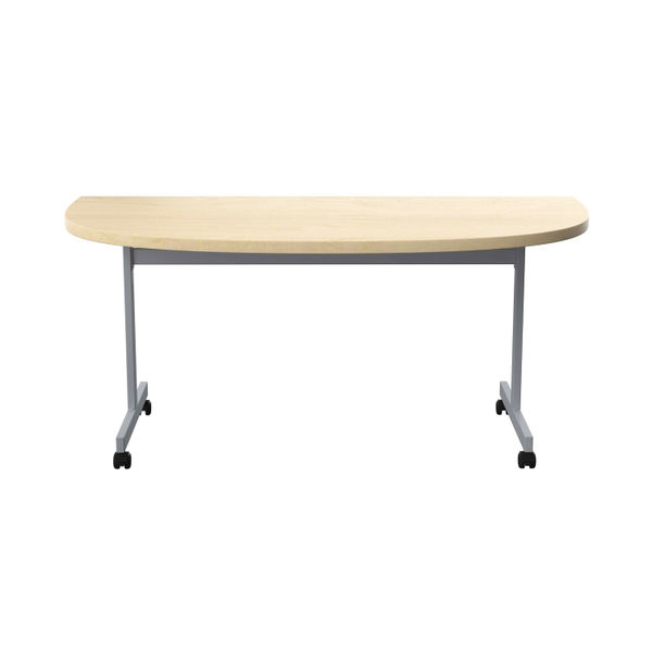 Jemini D-End Tilt Table 1600x800x720mm Maple/Silver KF822509