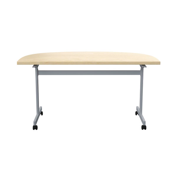 Jemini D-End Tilt Table 1600x800x720mm Maple/Silver KF822509