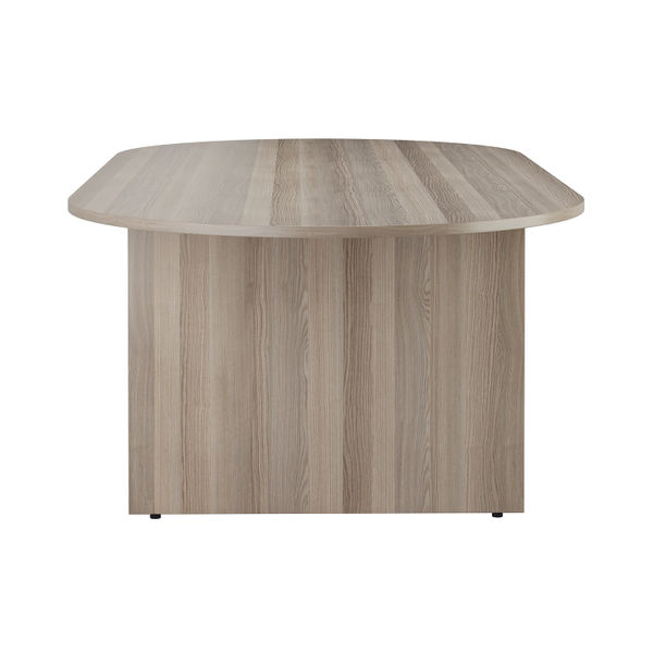 Jemini D-End Meeting Table 1800x1000x730mm Grey Oak KF822653