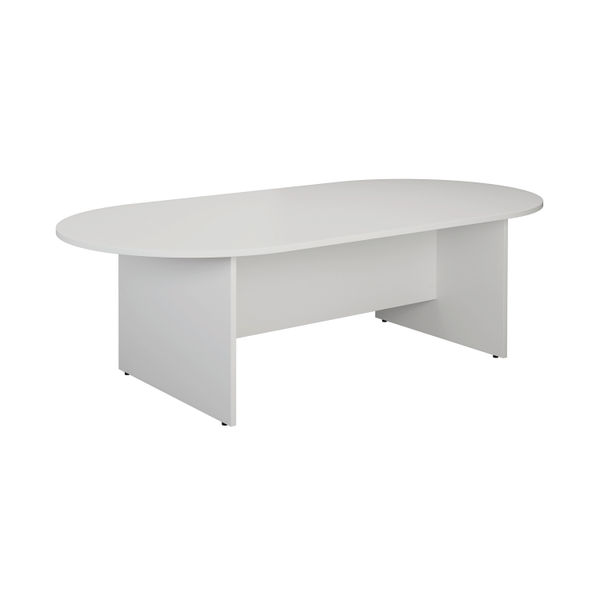 Jemini D-End Meeting Table 1800x1000x730mm White KF822677