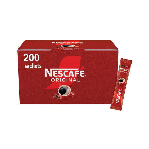 Nescafe Original Coffee One Cup Stick Sachet (Pack of 200) 12348358