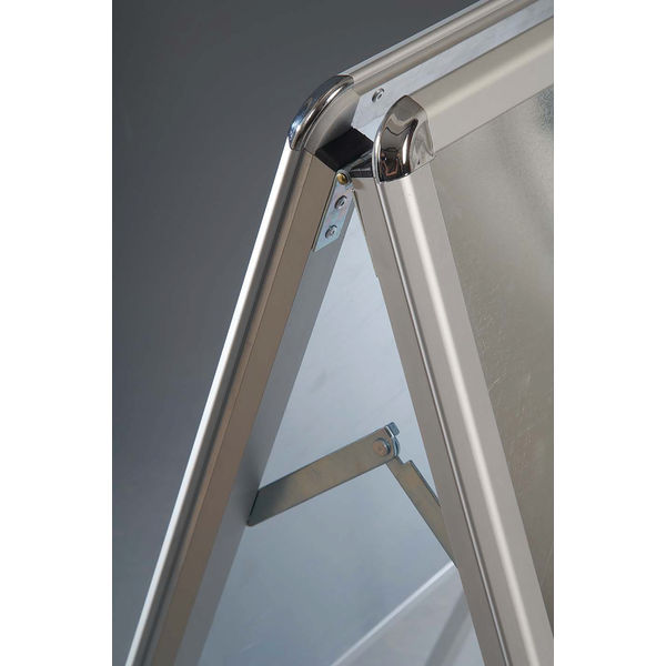 Deflecto A1 Pavement Display Board with Snap Frame Aluminium Silver PPA110S