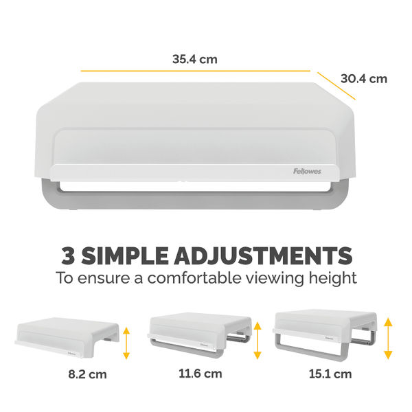 Fellowes Breyta Monitor Stand White 100016561