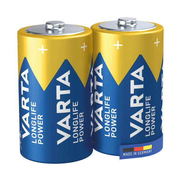 Varta Longlife Power D Alkaline Battery 1.5V (Pack of 2) 4920121422