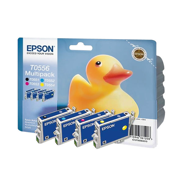 Epson T0556 CMYK Ink Cartridge Multipack - C13T05564010