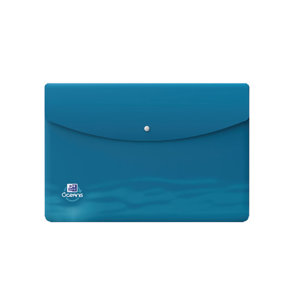 Oxford Oceanis Press Stud Wallet A4+ Assorted (Pack of 4) 400177825
