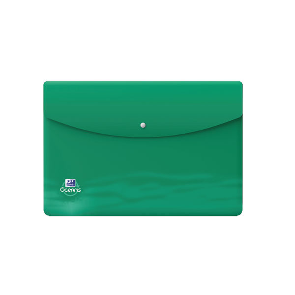Oxford Oceanis Press Stud Wallet A4+ Assorted (Pack of 4) 400177825