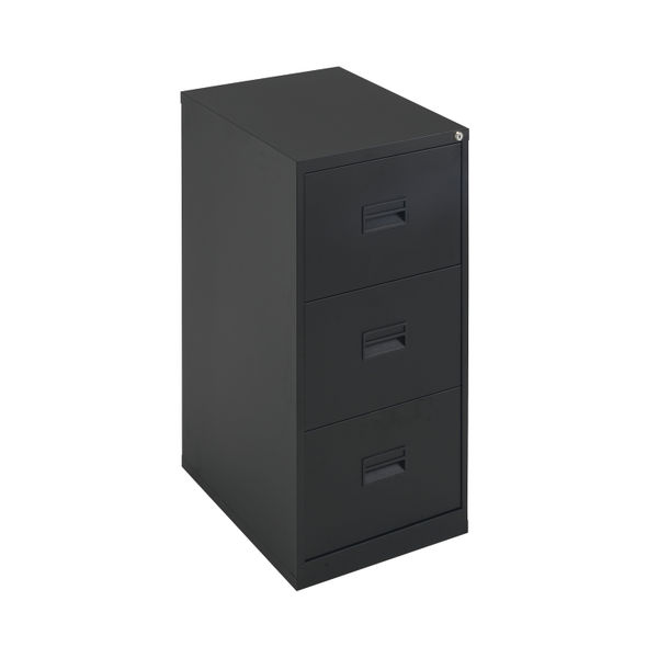 Talos 3 Drawer Filing Cabinet 465x620x1000mm Black KF78766