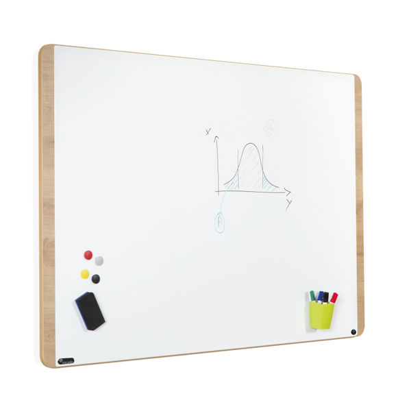 Rocada Natural Design Magnetic Lacquered Whiteboard 100x150cm NAT6421