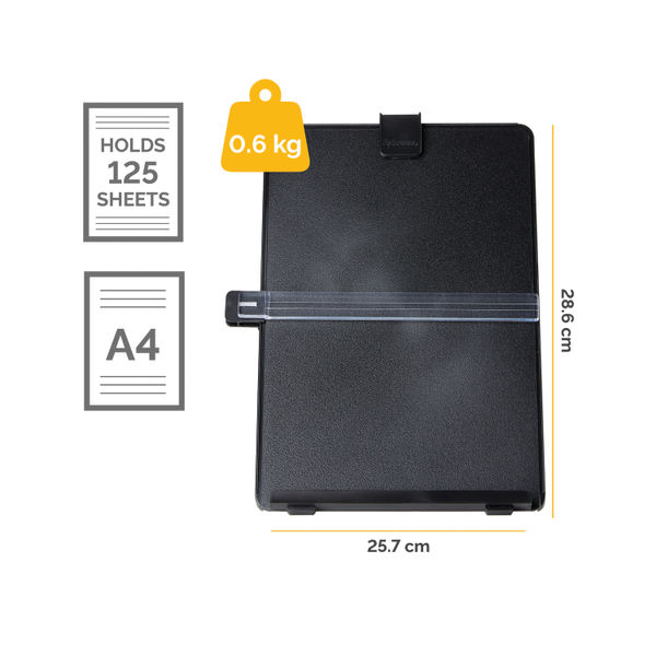 Fellowes Workstation Document Holder Black 21106