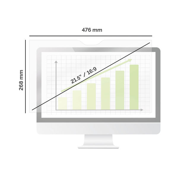 Fellowes Privascreen Privacy Filter Widescreen 21.5 Inch 4807001