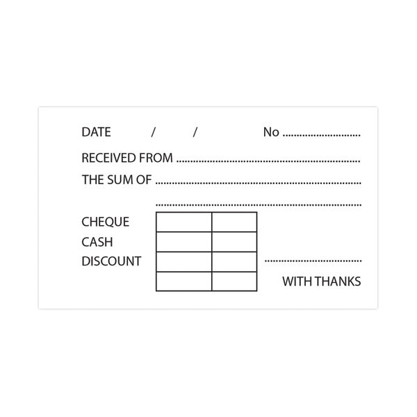 Silvine Duplicate Receipt Book 63x106mm Gummed (Pack of 36) 228