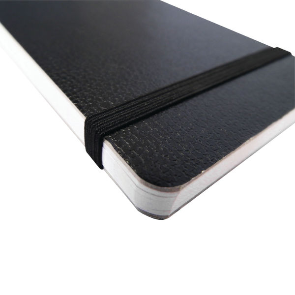 Silvine Black Elastic Band Notebooks Pack of 12- SV40860