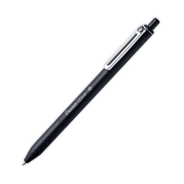 Pentel iZee Retractable Ballpoint Pen 1.0mm Black (Pack of 12) BX470-A