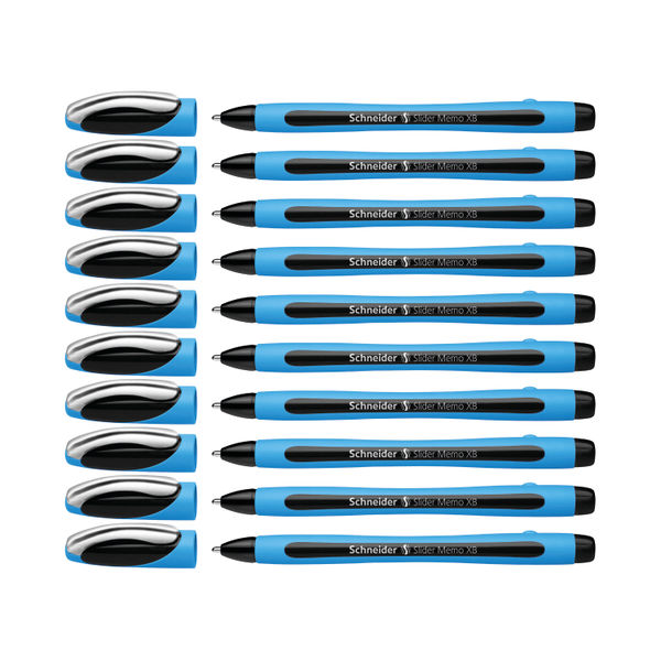 Schneider Slider Memo XB Ballpoint Pen Large Black (Pack of 10) 150201