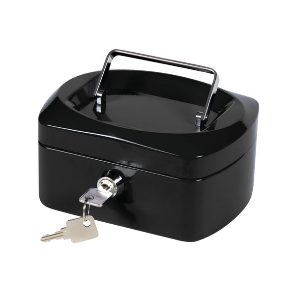 Q-Connect Cash Box 6 Inch Black KF02601