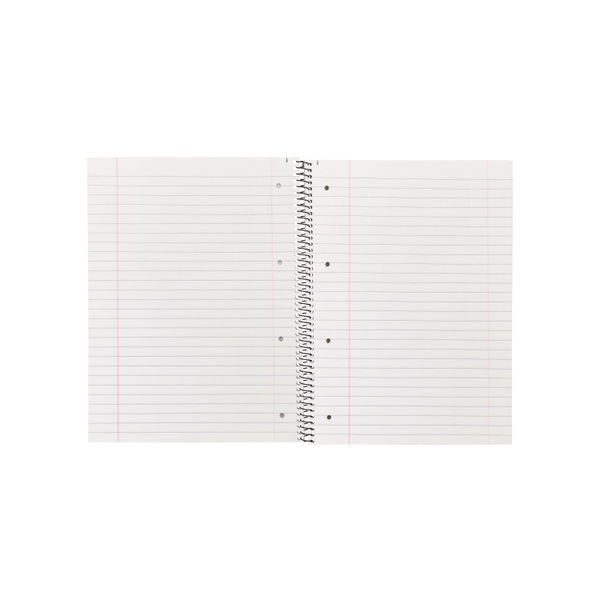 Q-Connect Ruled Margin Spiral Soft Cover Notebook 160 Pages A4 (Pack of 5) KF01072