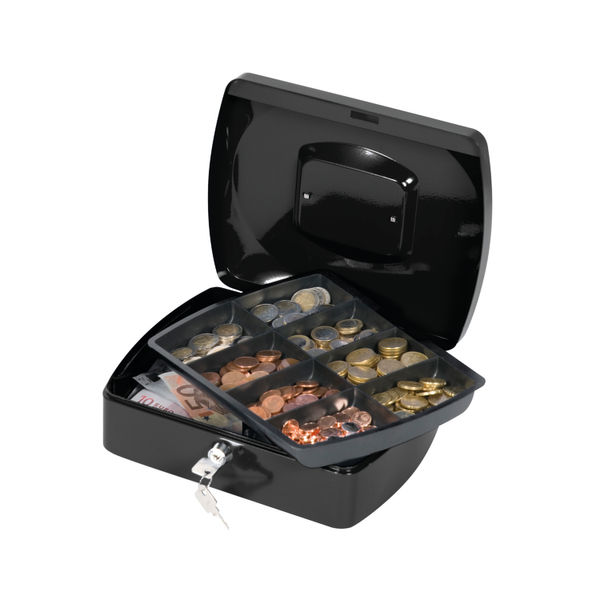 Q-Connect Cash Box 10 Inch Black KF02603