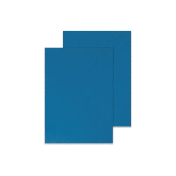 Q-Connect A4 Blue Leathergrain Comb Binder Cover (Pack of 100) KF00500