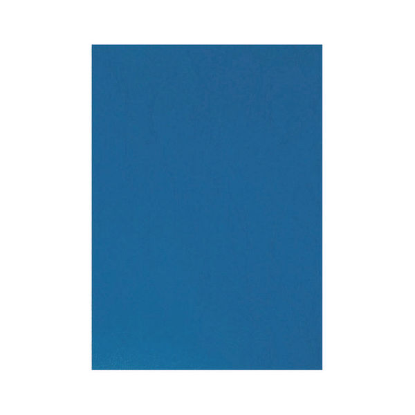 Q-Connect A4 Blue Leathergrain Comb Binder Cover (Pack of 100) KF00500