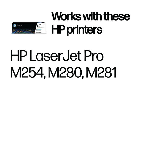 HP 203X Original LaserJet Toner Cartridge High Yield Black CF540X