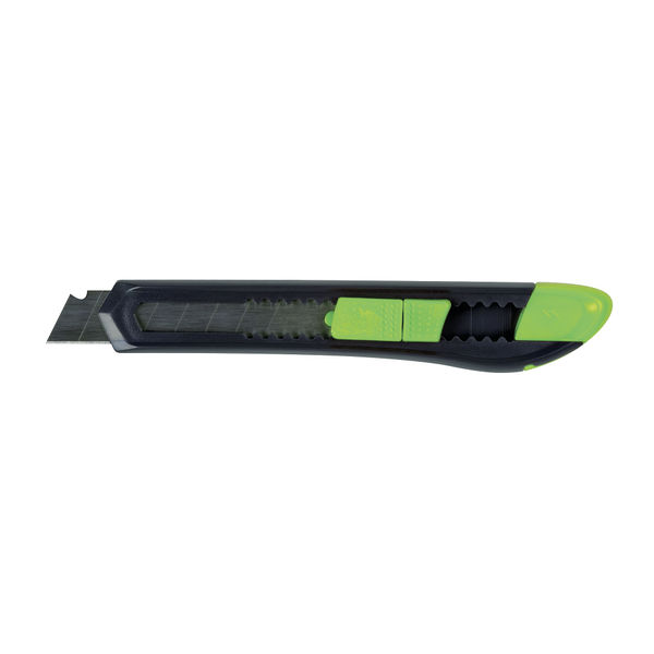 Q-Connect Medium Duty 18mm Cutting Knife Black/Green M80BC