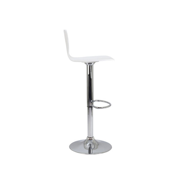 Jemini Stork High Stool 450x410x830-1040mm White KF90509