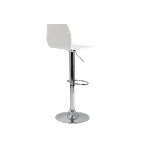 Jemini Stork High Stool 450x410x830-1040mm White KF90509