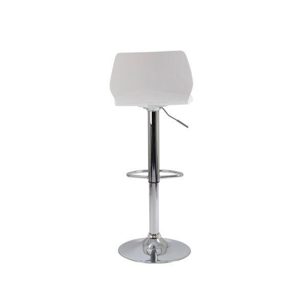 Jemini Stork High Stool 450x410x830-1040mm White KF90509